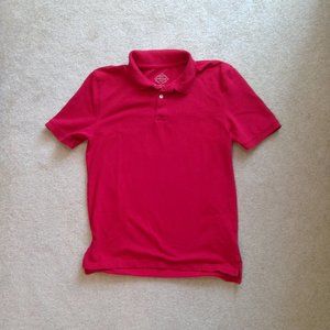 Men's red polo shirt